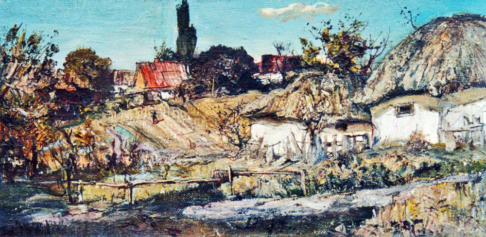 «Старі хати». 1997. Полотно, олія